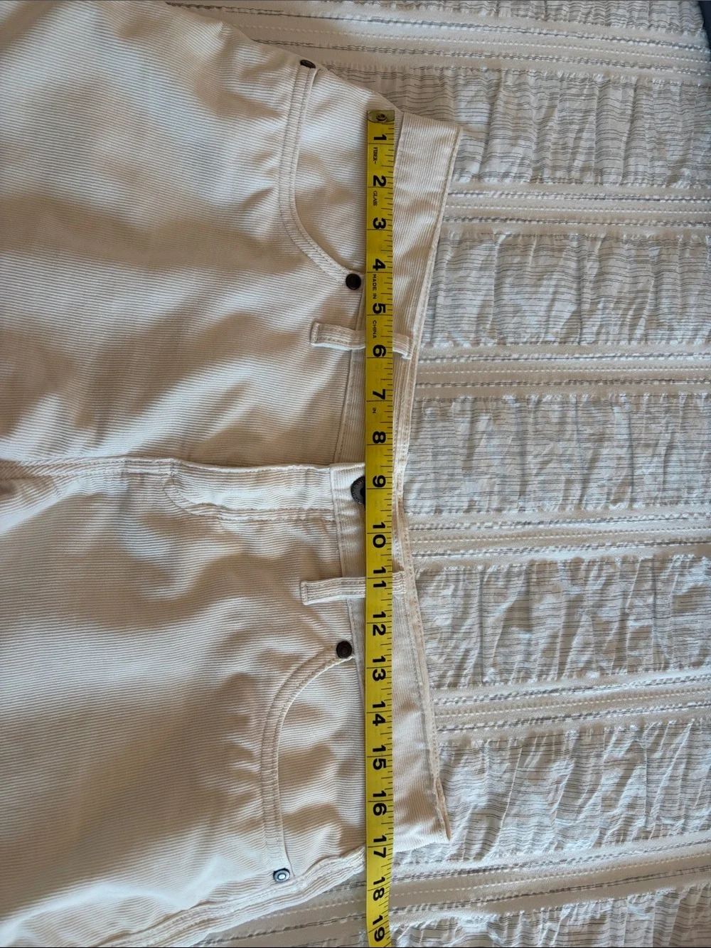 Carve Designs Oahu 6” Cream Shorts Women’s Size 8